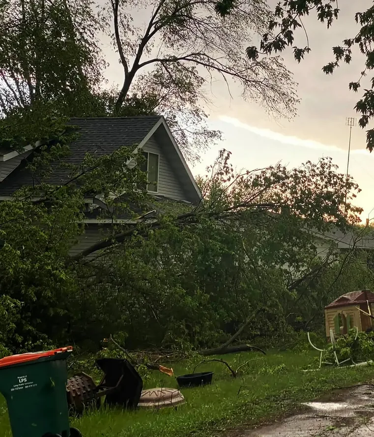 Storm Damage Repair on a Minnesota home