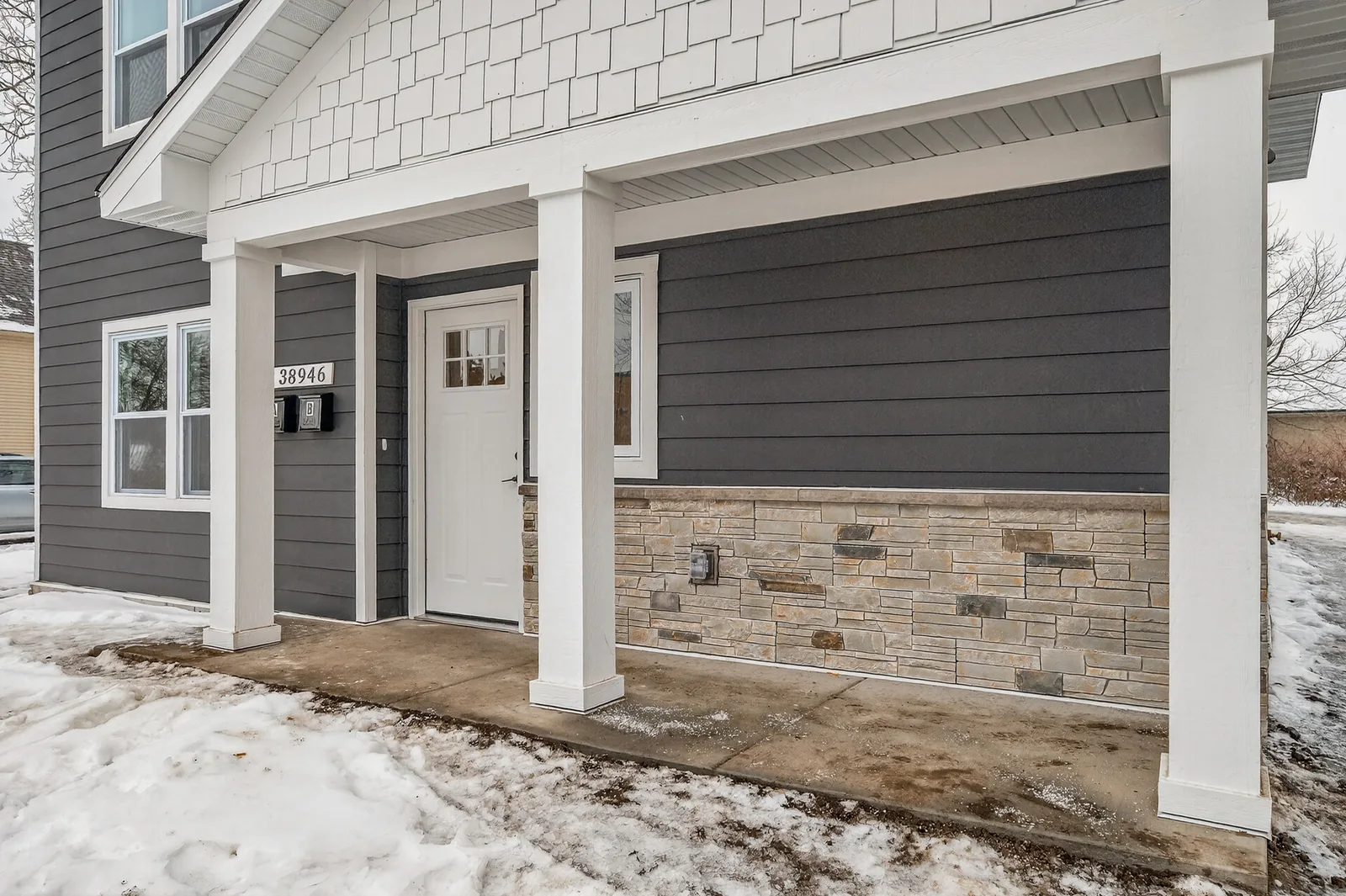 Siding work by Due North on a Minnesota home