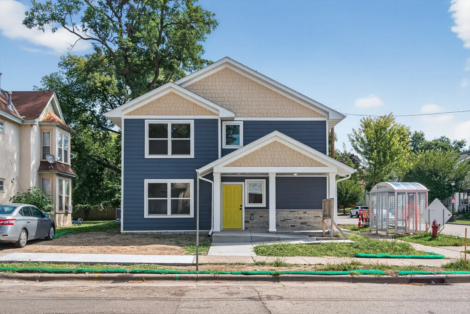 Siding work by Due North on a Minnesota home