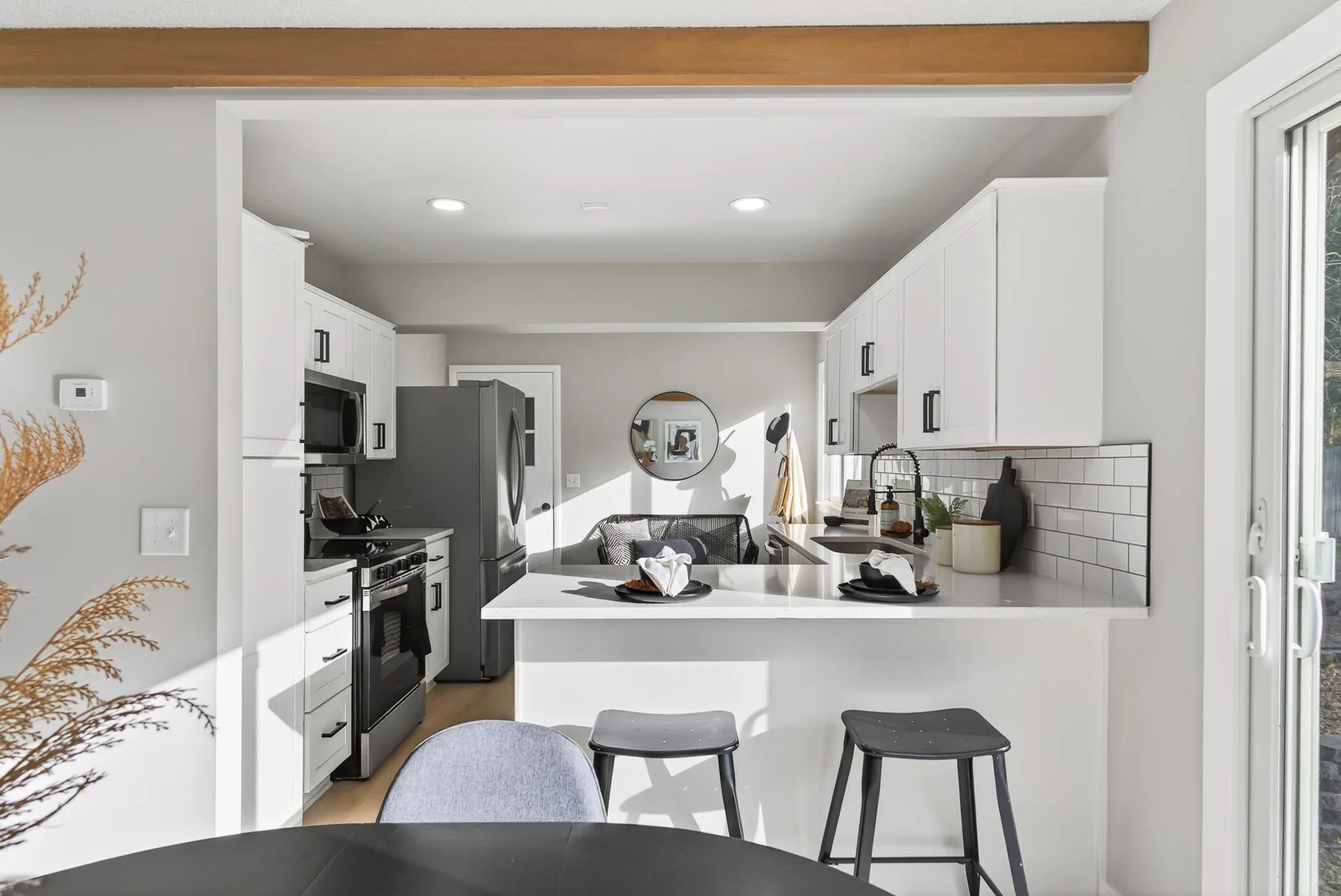 Tile Installation work by Due North on a Minnesota home