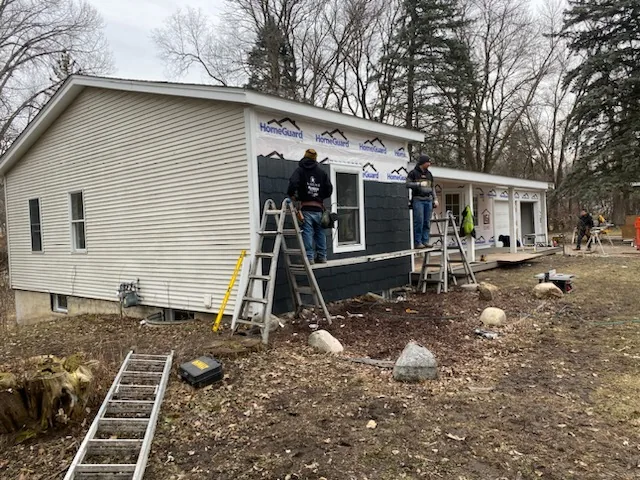 Siding on a Minnesota home
